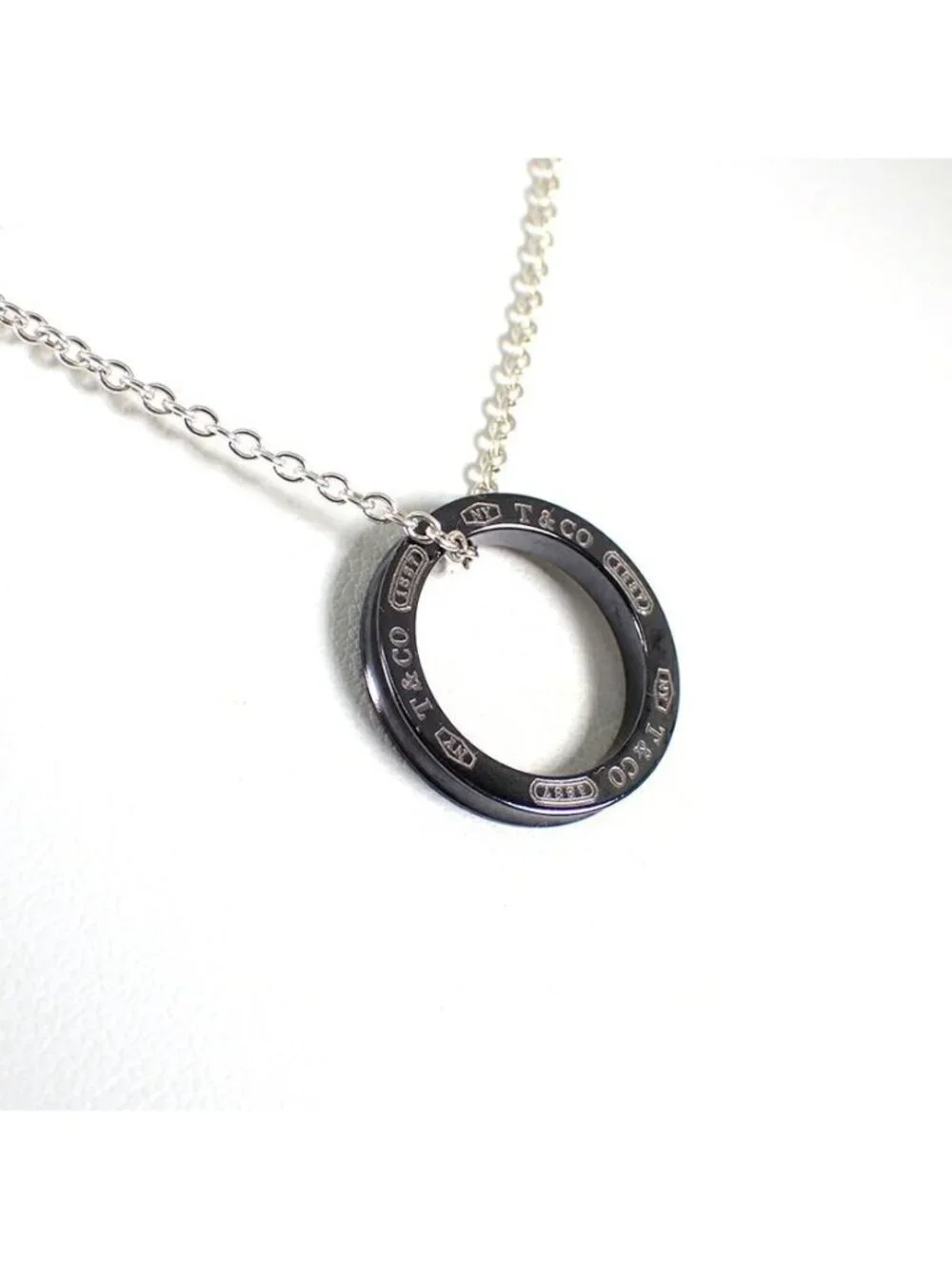 Tiffany & Co Titanium 925 Circle Necklace